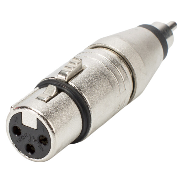 Adaptateur RCA Mâle - XLR Femelle Neutrik