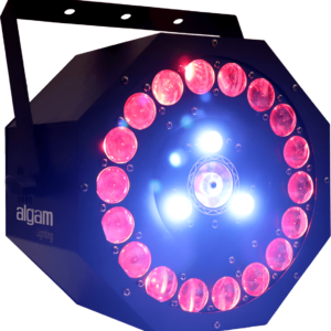 Jeux de lumière Combo 3-en-1 soleil, stroboscope, laser - Algam Lighting