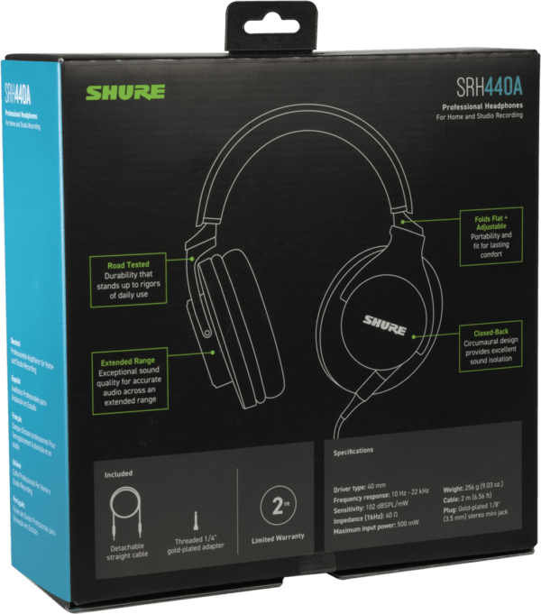 Casque studio professionnel fermé – Shure