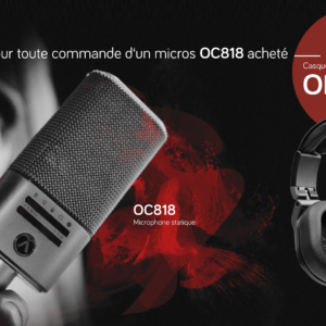 Microphone large membrane multi directivités OC818 + casque HI-X55 offert – Austrian Audio